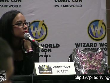 AJ Lee answers questions without gimmick