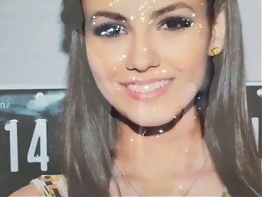 Facial drenched Victoria Justice